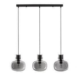 Pendule, Lustre suspendate - Lustra cu 3 pendule design modern CINZIA fumuriu