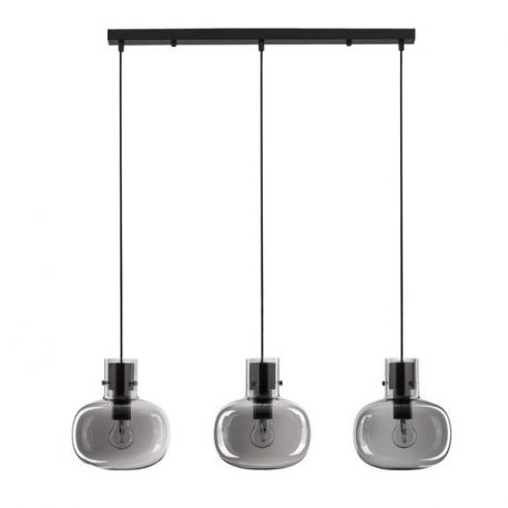 Pendule, Lustre suspendate - Lustra cu 3 pendule design modern CINZIA fumuriu