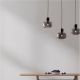 Pendule, Lustre suspendate - Lustra cu 3 pendule design modern CINZIA fumuriu