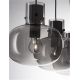Pendule, Lustre suspendate - Lustra cu 3 pendule design modern CINZIA fumuriu