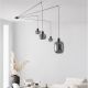 Lustra cu 4 pendule design modern CINZIA fumuriu