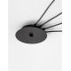 Pendule, Lustre suspendate - Lustra cu 4 pendule design modern CINZIA fumuriu