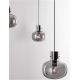 Pendule, Lustre suspendate - Lustra cu 4 pendule design modern CINZIA fumuriu