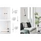 Aplice, corpuri de iluminat pentru pereti - Aplica de perete LED design liniar Aden 60cm