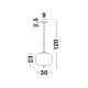 Pendule, Lustre suspendate - Lustra, Pendul modern Lato negru 30cm