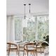 Pendule, Lustre suspendate - Lustra, Pendul modern Lato negru 22cm