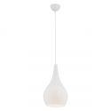 Pendul sticla design decorativ SANTANA alb opal