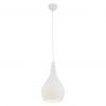 Pendul sticla design decorativ SANTANA alb opal
