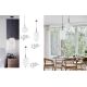 Pendule, Lustre suspendate - Lustra, Pendul modern Lato negru 18,5cm