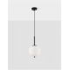 Pendule, Lustre suspendate - Lustra, Pendul modern Lato negru 18,5cm