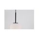 Pendule, Lustre suspendate - Lustra, Pendul modern Lato negru 16,5cm