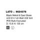 Pendule, Lustre suspendate - Lustra, Pendul modern Lato negru 15,8cm