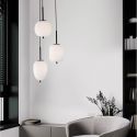 Lustra cu 3 pendule modern Lato negru