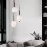 Lustra cu 3 pendule modern Lato negru