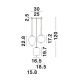 Pendule, Lustre suspendate - Lustra cu 3 pendule modern Lato negru