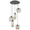 Lustra cu 5 Pendule sticla design decorativ SERAFINO