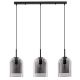 Pendule, Lustre suspendate - Lustra cu 3 pendule modern Velor fumuriu