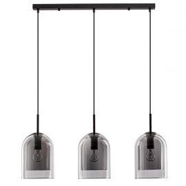 Pendule, Lustre suspendate - Lustra cu 3 pendule modern Velor fumuriu