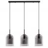 Lustra cu 3 pendule modern Velor fumuriu