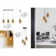 Pendule, Lustre suspendate - Lustra cu 3 pendule modern Velor fumuriu