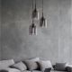 Pendule, Lustre suspendate - Lustra cu 3 pendule modern Velor fumuriu