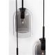 Pendule, Lustre suspendate - Lustra cu 3 pendule modern Velor fumuriu