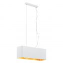 Lustra suspendata design elegant TENERYFA alb/auriu