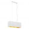 Lustra suspendata design elegant TENERYFA alb/auriu