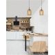 Pendule, Lustre suspendate - Lustra, Pendul modern Velor champagne 18cm