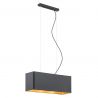 Lustra suspendata design elegant TENERYFA negru/auriu