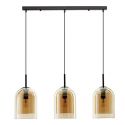 Lustra cu 3 pendule modern Velor champagne