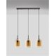 Pendule, Lustre suspendate - Lustra cu 3 pendule modern Velor champagne