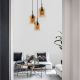 Lustra cu 3 pendule modern Velor champagne