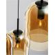 Pendule, Lustre suspendate - Lustra cu 3 pendule modern Velor champagne