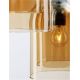 Pendule, Lustre suspendate - Lustra cu 3 pendule modern Velor champagne