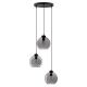 Pendule, Lustre suspendate - Lustra cu 3 pendule modern PALMER fumuriu