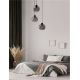 Pendule, Lustre suspendate - Lustra cu 3 pendule modern PALMER fumuriu