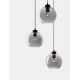 Pendule, Lustre suspendate - Lustra cu 3 pendule modern PALMER fumuriu