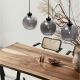 Pendule, Lustre suspendate - Lustra cu 3 pendule modern PALMER fumuriu