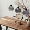 Lustra cu 3 pendule modern PALMER fumuriu