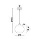 Pendule, Lustre suspendate - Lustra, Pendul modern PALMER fumuriu