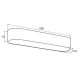 Plafoniere - Plafoniera metalica design modern TONI 50cm alba