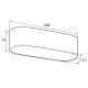 Plafoniere - Plafoniera metalica design modern TONI 30cm neagra