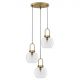 Pendule, Lustre suspendate - Lustra cu 3 pendule design modern IRVINE