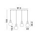 Pendule, Lustre suspendate - Lustra cu 4 pendule design modern IRVINE