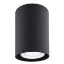 Spot aplicat tavan TYBER GU10 rotund 7cm negru