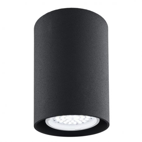 Plafoniere cu spoturi, Spoturi aplicate - Spot aplicat tavan TYBER GU10 rotund 7cm negru