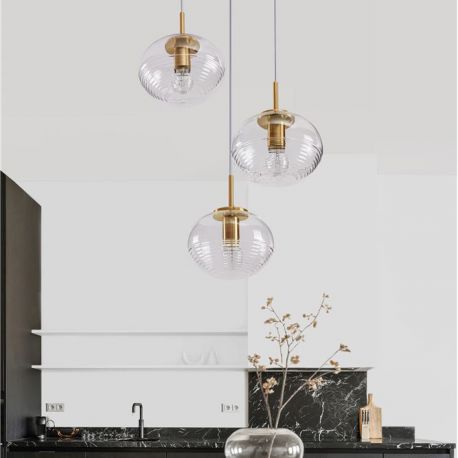 Pendule, Lustre suspendate - Lustra cu 3 pendule design modern MAEVE