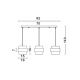 Pendule, Lustre suspendate - Lustra cu 3 pendule design modern SIANNA