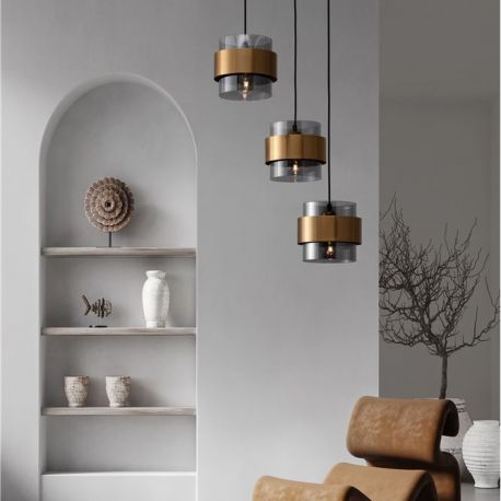 Pendule, Lustre suspendate - Lustra cu 3 pendule design modern SIANNA
